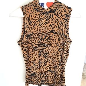 Love Amour animal print sleeveless top